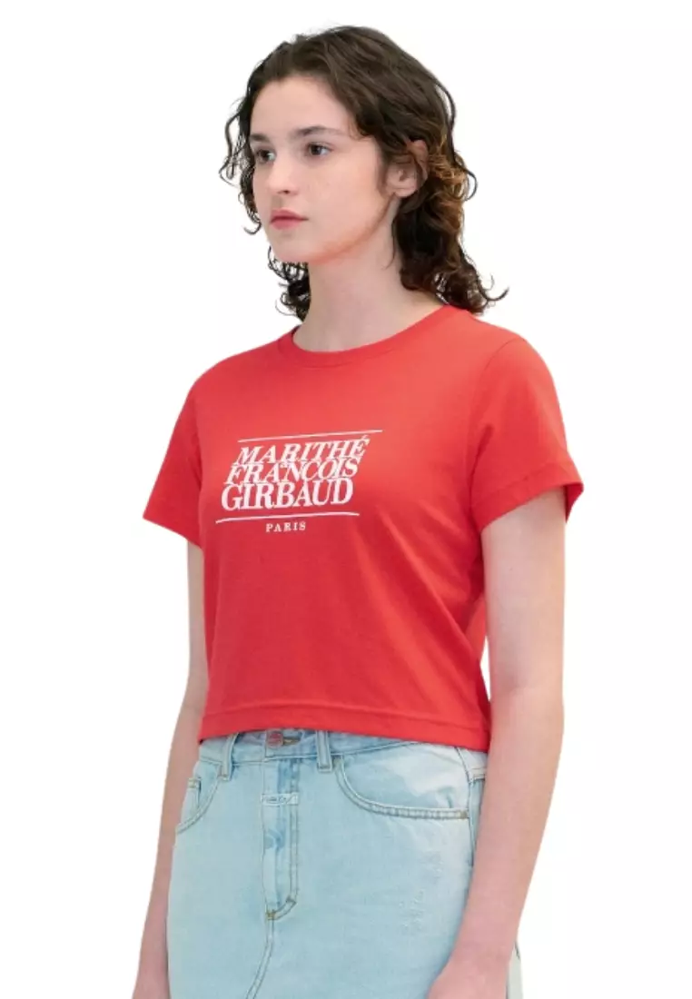 Jual Marithe + Francois Girbaud W Classic Logo Crop Tee