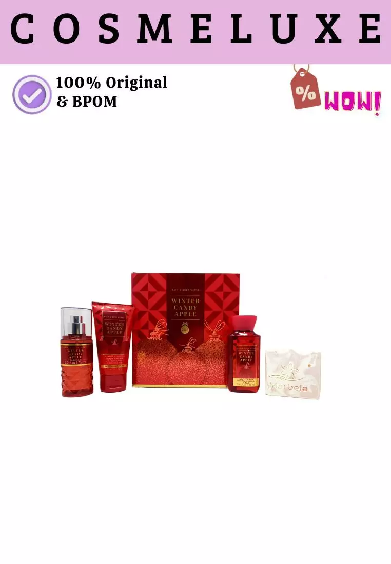 BBW Gift Set Travel Size Isi 3 - Winter Candy Apple
