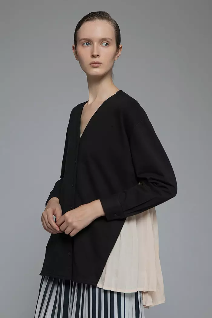 Jual Cottonink COTTONINK Studio - Atasan Blouse Wanita Black Coccia # ...