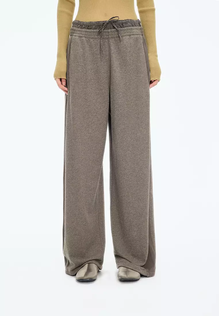 100% Cotton Banana Pants with Topstitched Hem