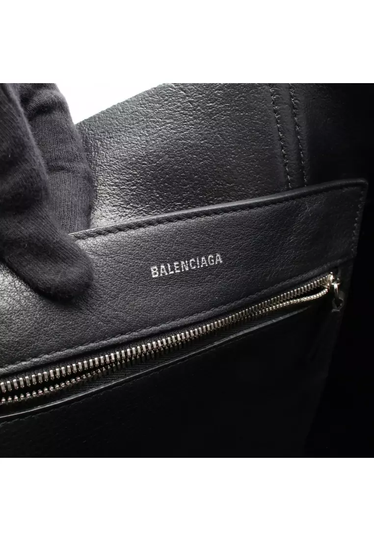 Pre-Loved BALENCIAGA EVERYDAY TOTE XS Everyday tote Handbag tote bag leather white 2WAY