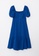 LC WAIKIKI blue Heart Collar Straight Balloon Sleeve Women's Dress 2E732AACFA19C1GS_6