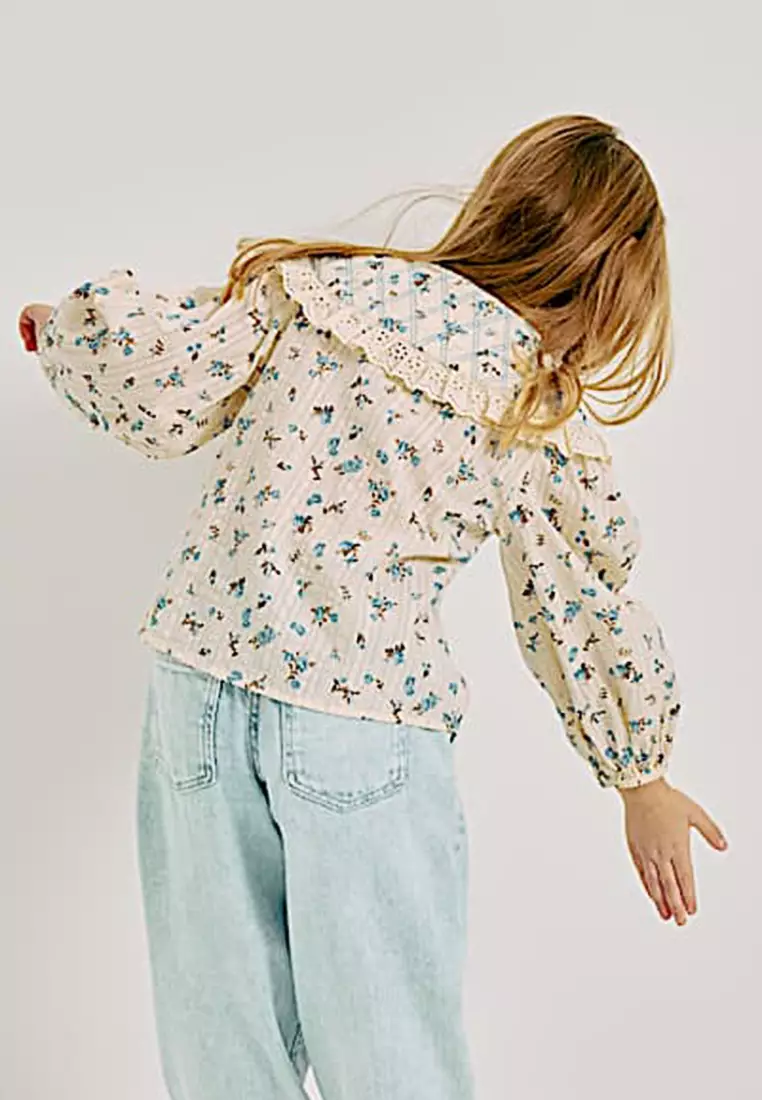 Pure Cotton Ditsy Floral Blouse
