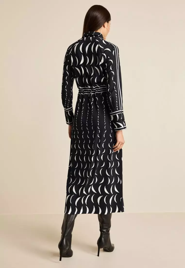 Long Sleeve Column Shirt Dress