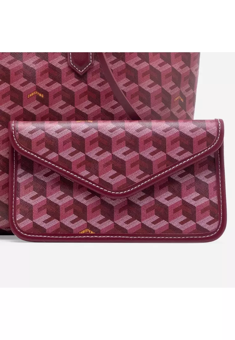 Russo Medium Tote Bag Burgundy