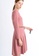 VIOLA pink V-NECKLINE DRESS WITH CHAIN 681A7AA3FC3DDEGS_2