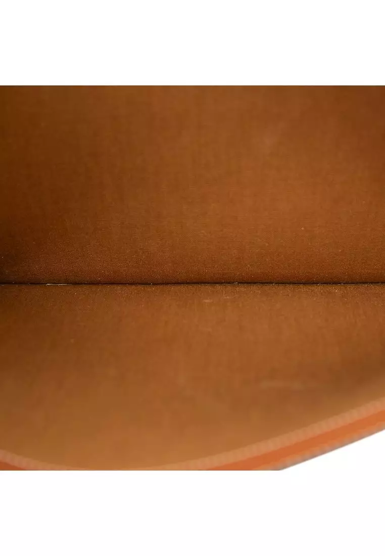 Pre-Loved Celine Triomphe Coated Canvas Clutch