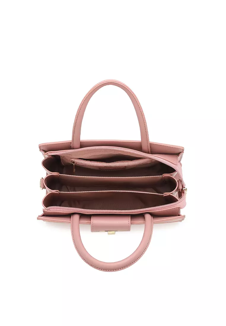Top Handle Bag / Sling Bag / Crossbody Bag - Pink