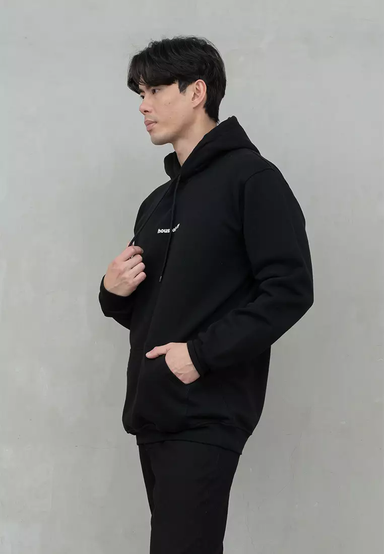 Houseofcuff Jaket Jumper Hoodie Tebal Premium Glow In The Dark Hitam