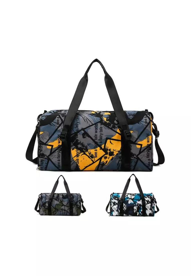 Oxford Duffel Bag With Shoe Compartment 50x24x22cm – Navy Blue