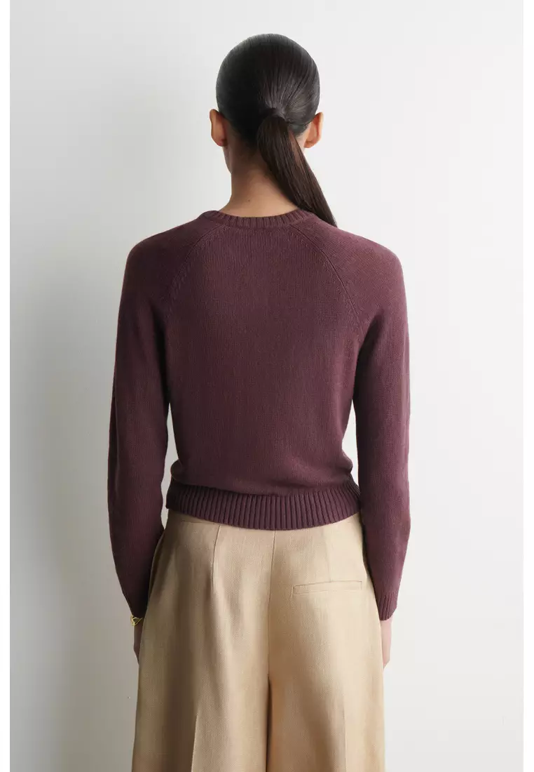 KNITTED LINEN CARDIGAN