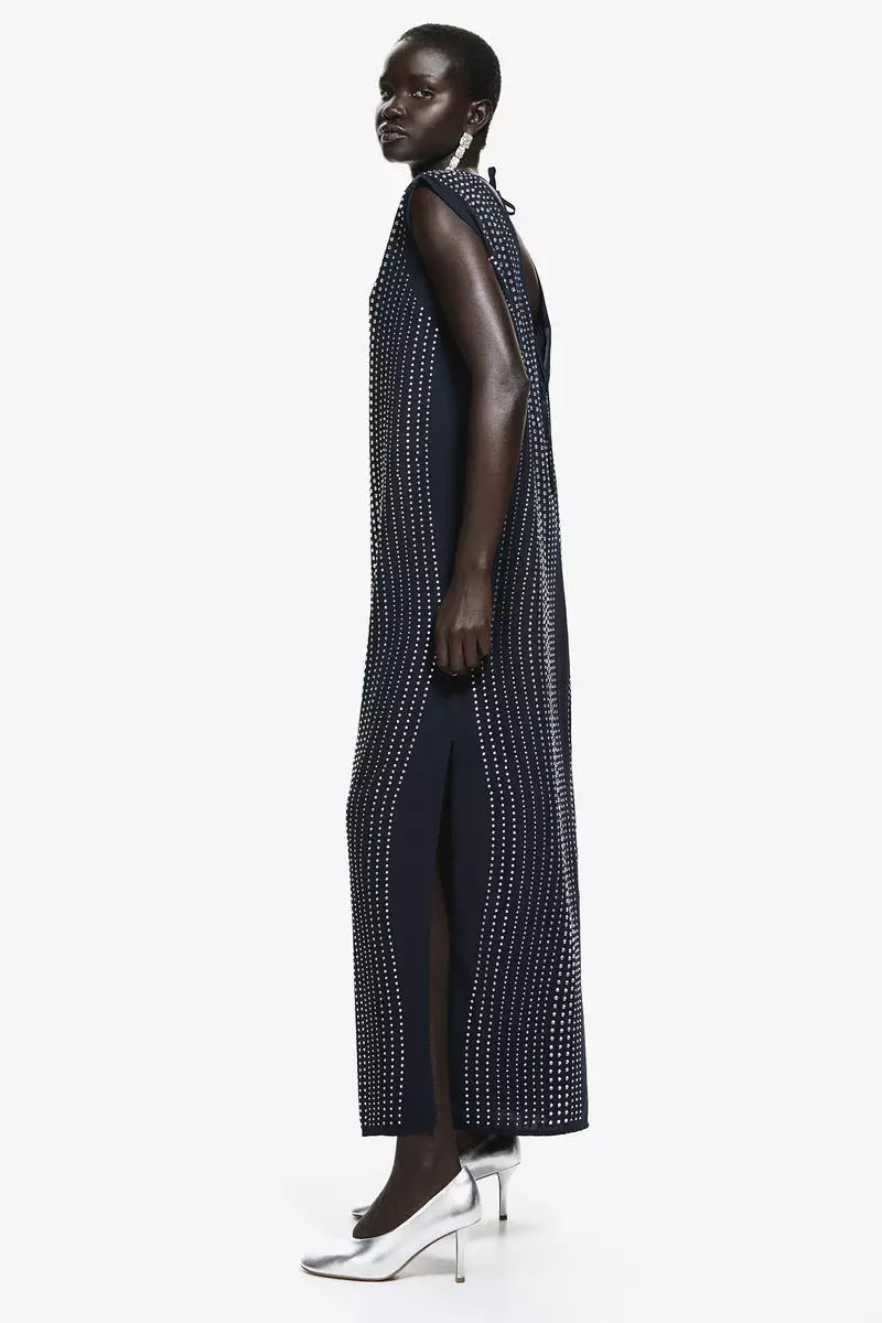 Rhinestone-decorated dress