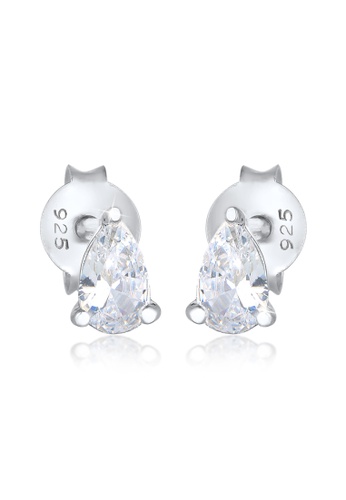 ELLI GERMANY silver Earrings Stud Earrings Elegant Classic with Zirconia Crystals C3DA3AC2741CF7GS_1
