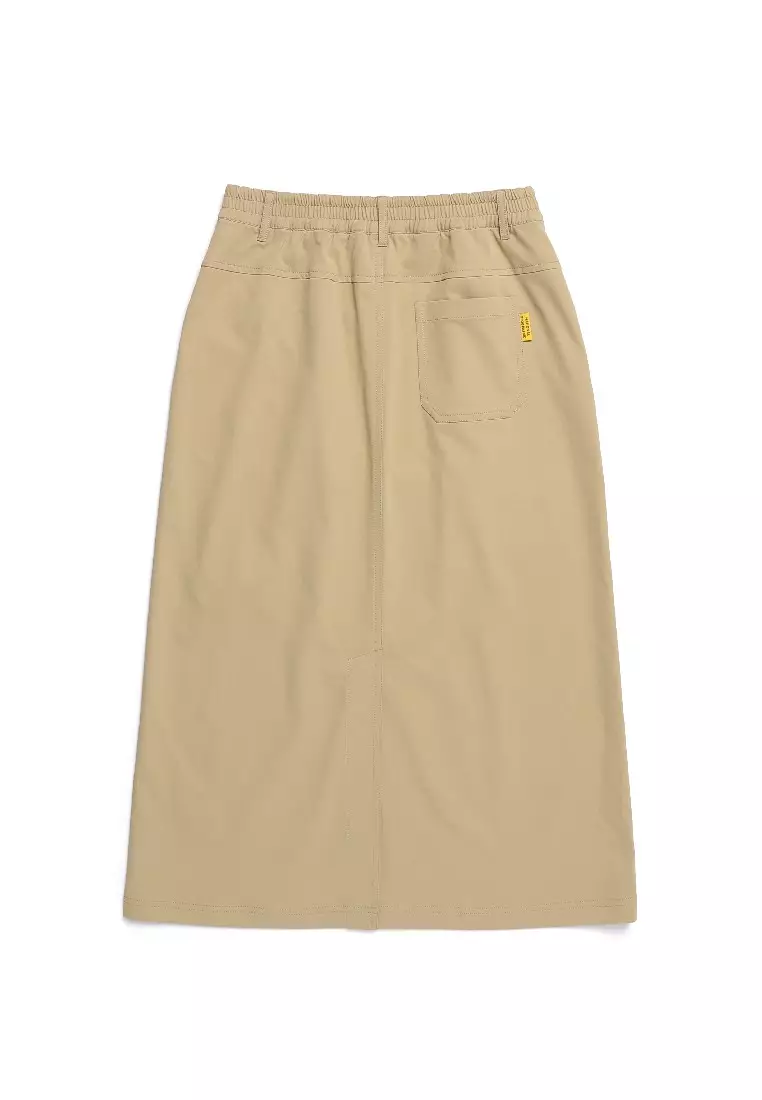 Women's Elastic Waist Maxi Skirt