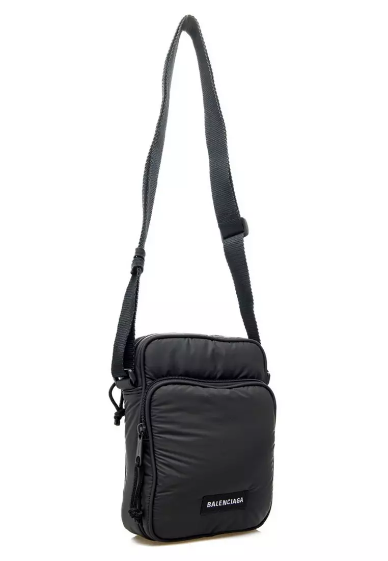 Balenciaga Black Leather Explorer Crossbody Bag Balenciaga