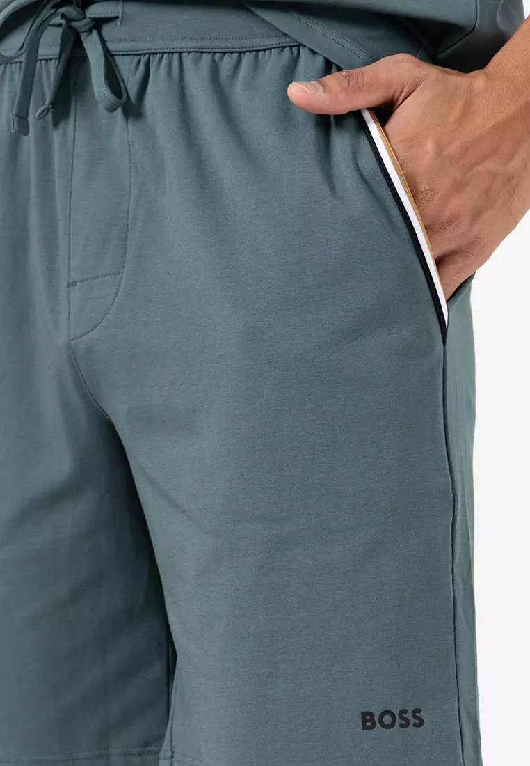 Signature Stripe Tape Pyjama Shorts - BOSS Mainline