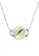 Majade Jewelry green and silver Peridot Saturn Necklace In 14k White Gold 97B63ACE0447BDGS_1