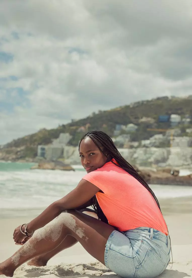 V-Neck Cap Sleeve T-Shirt