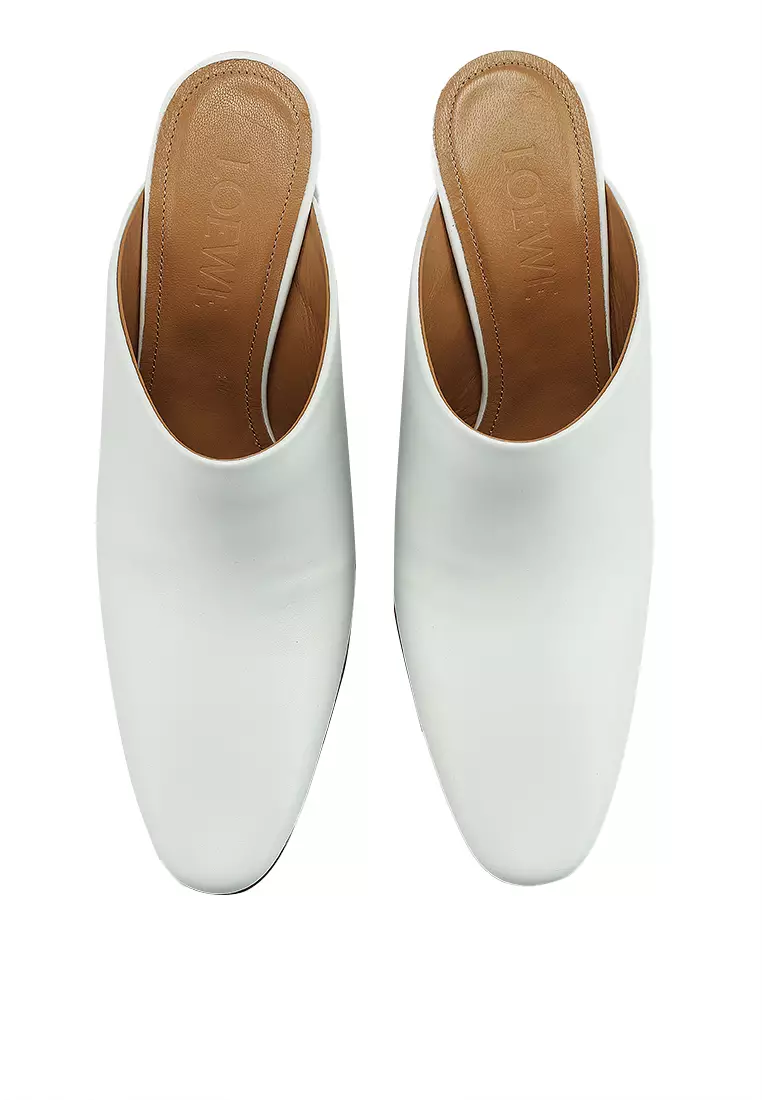 Leather Drop Heel Mules (tr)