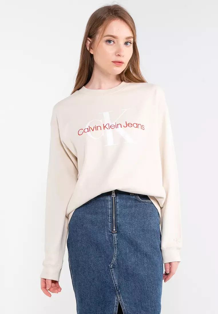 Calvin klein sales monogram sweatshirt