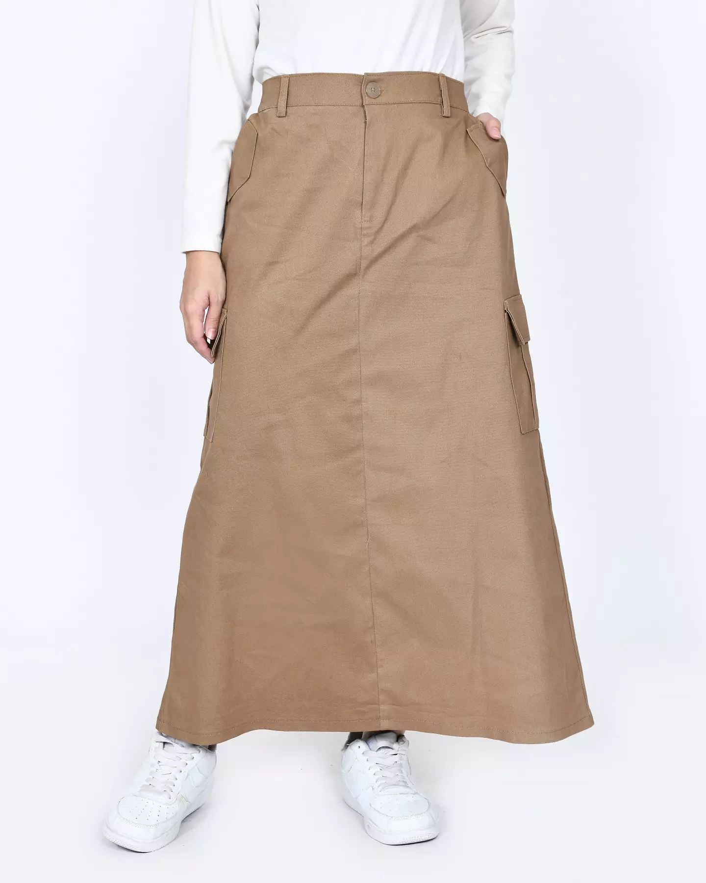 BUY 1 GET 1 FREE Cotton Cargo Skirt  [Olive - Cappucino]