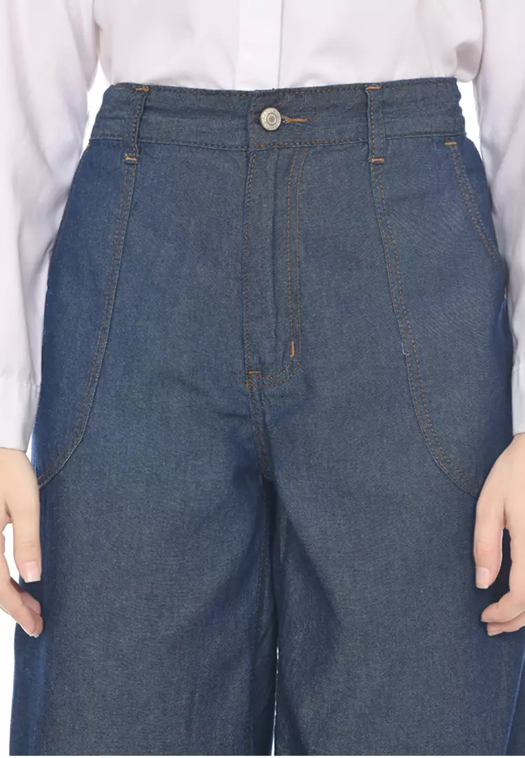 Kulot Denim Palazo Blue Grey 272302