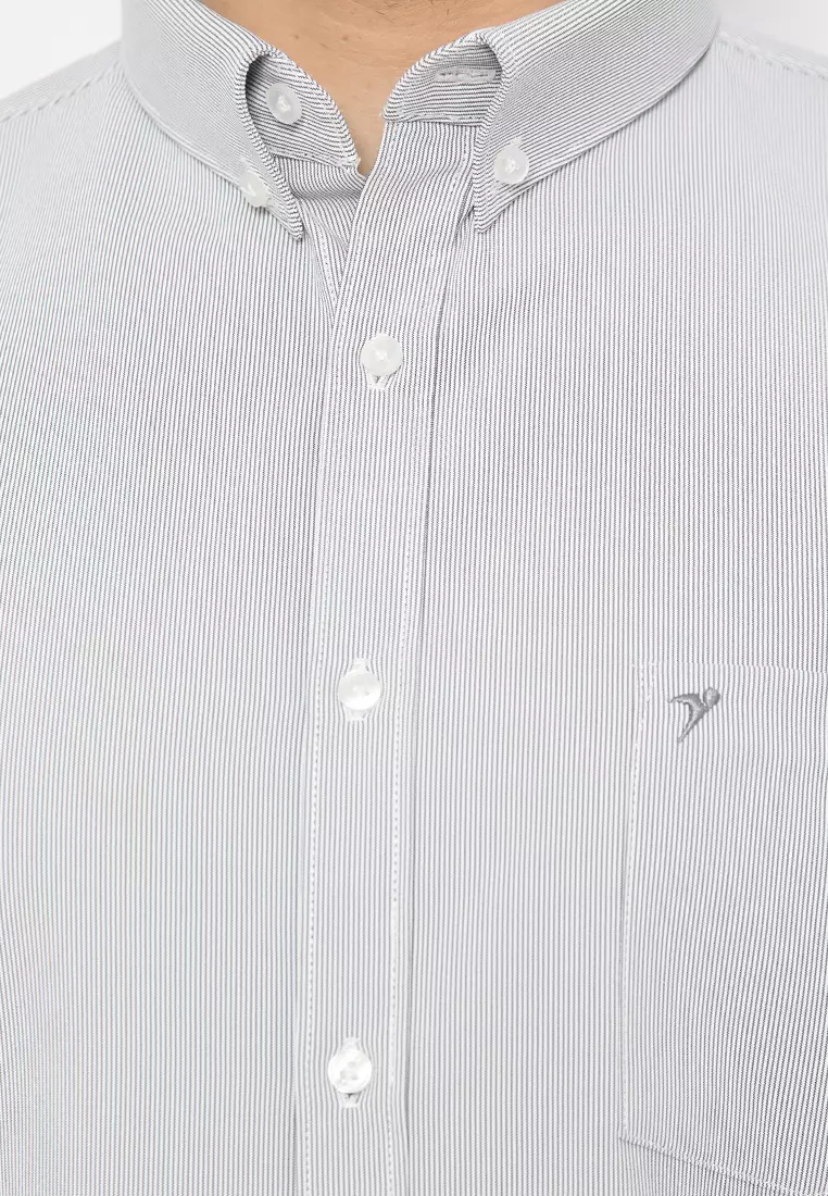 Jobb Revano Kemeja Pria Lengan Pendek Slim Fit Navy