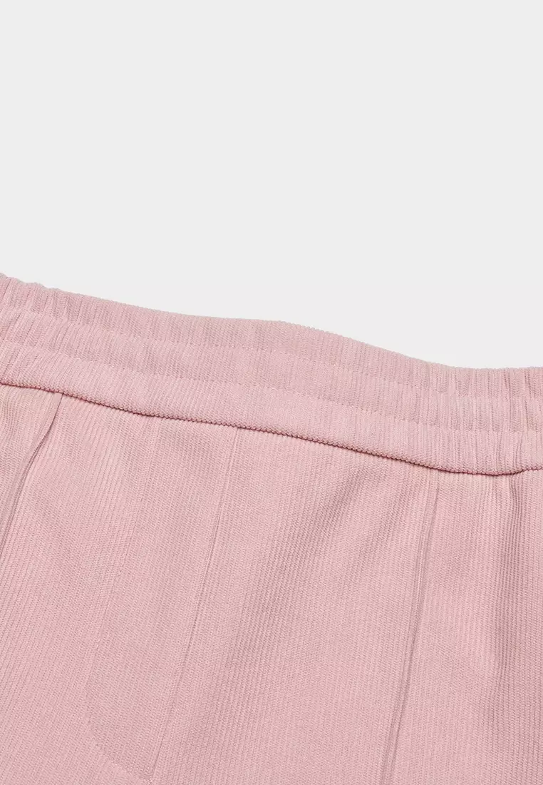FILA CORE LIFESTYLE WHITE ORTISEI Women Knit Pants (Black / Pink)