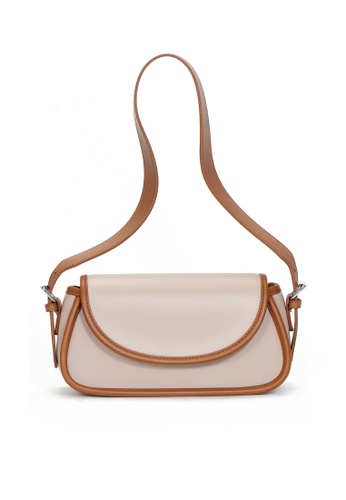 beige crossbody purse