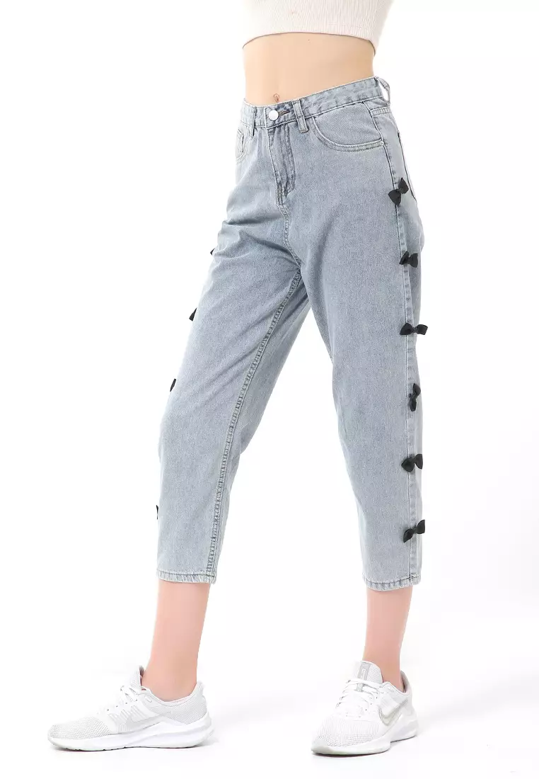 Jual Hamlin Stella Long Pants Boyfrend Jeans Wanita Model Pita