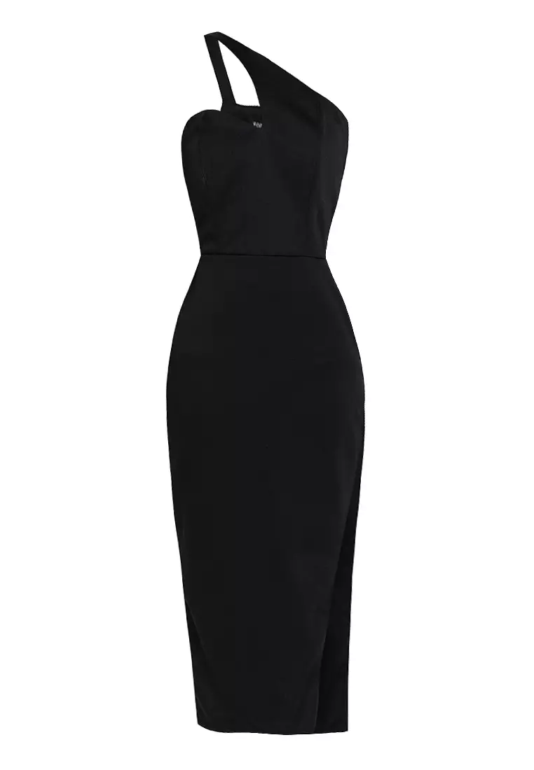 Rue Asymmetrical Midi Dress