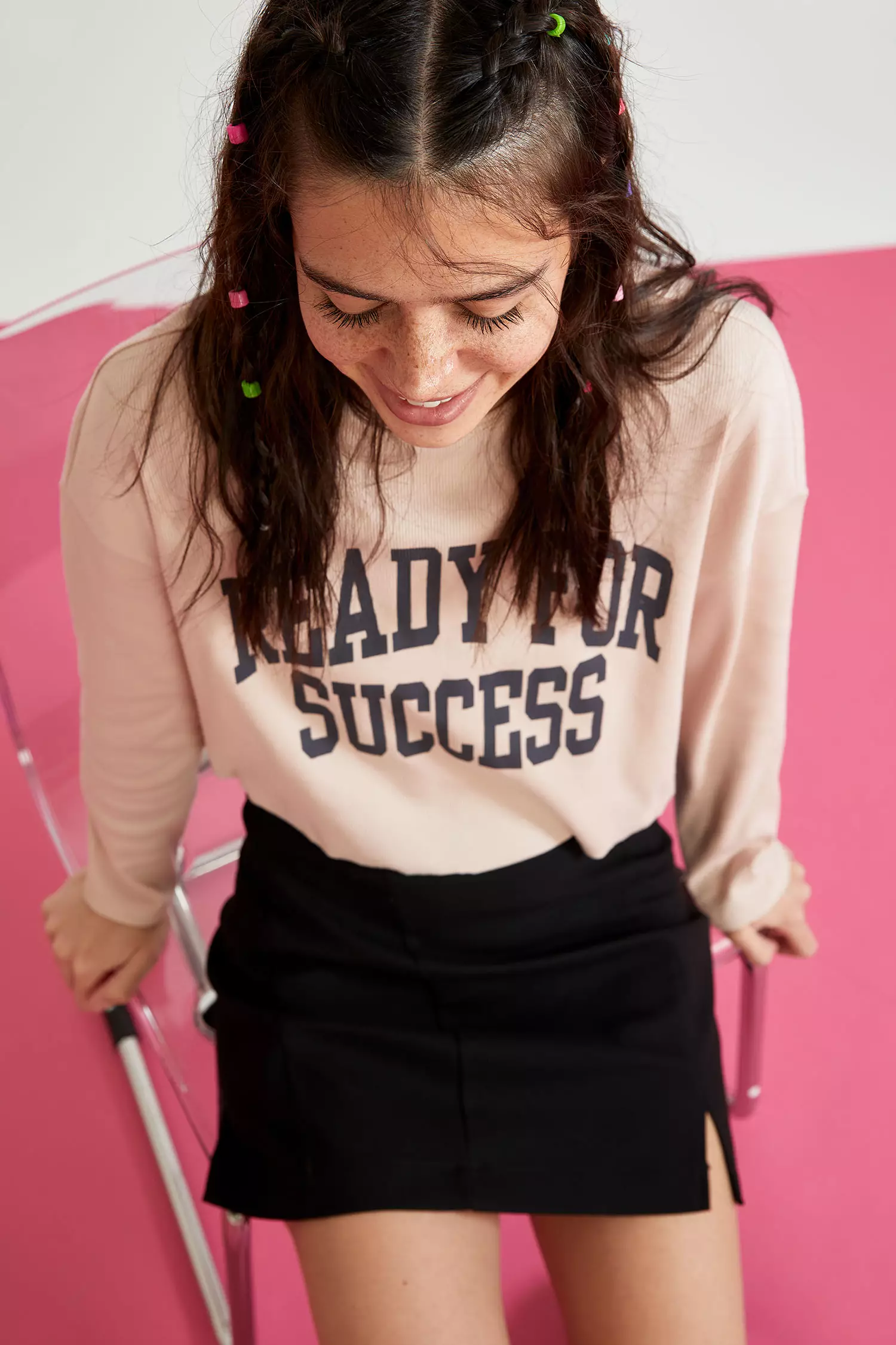 Slim Fit Woven Mini Skirt