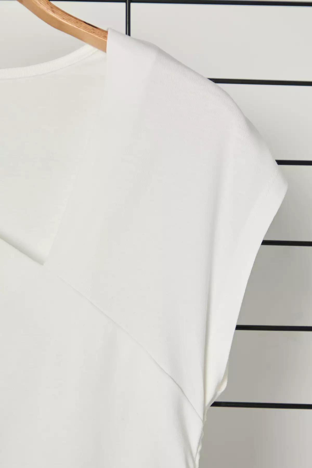 Plus Size Asymmetrical Collar Blouse