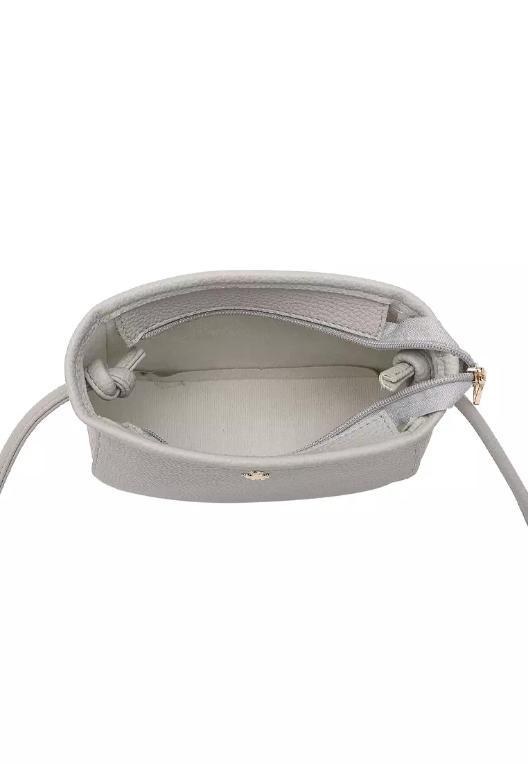 2-In-1 Sling Bag & Zipper Pouch - Grey