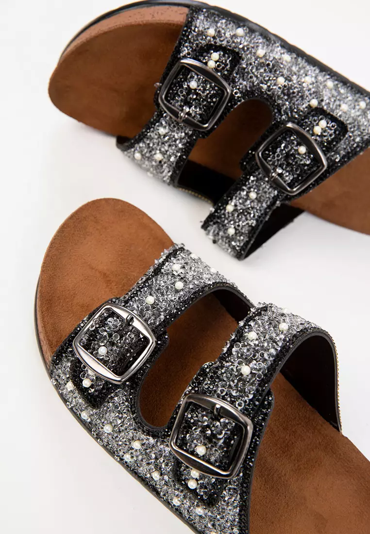 20229 Model Black Women's Slippers