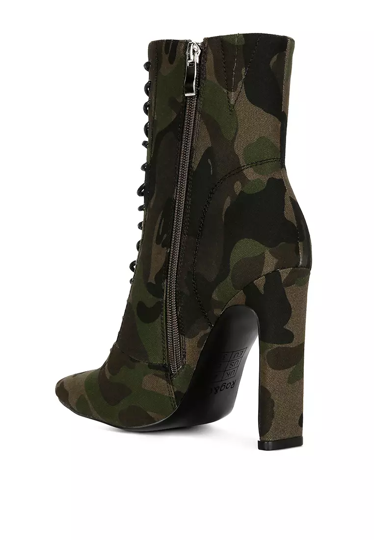 Canvas ankle boots uk store