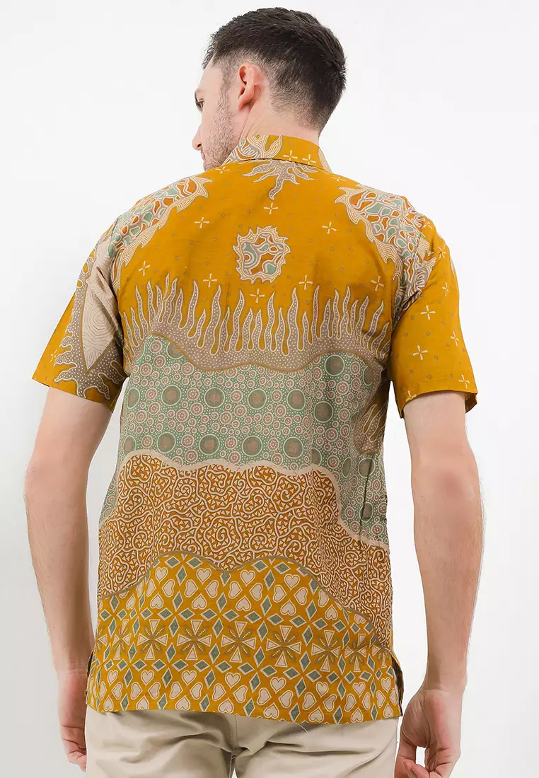 Turkey Kemeja Batik Premium Pria Casual Modern Lengan Pendek