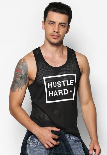 Hustle Hard esprit 台北Tank Top, 服飾, 服飾
