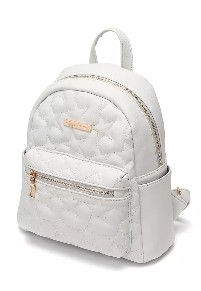 GYKACO LYNN Light Grey- Tas Ransel Wanita - Fashion Backpack (IMPORT)