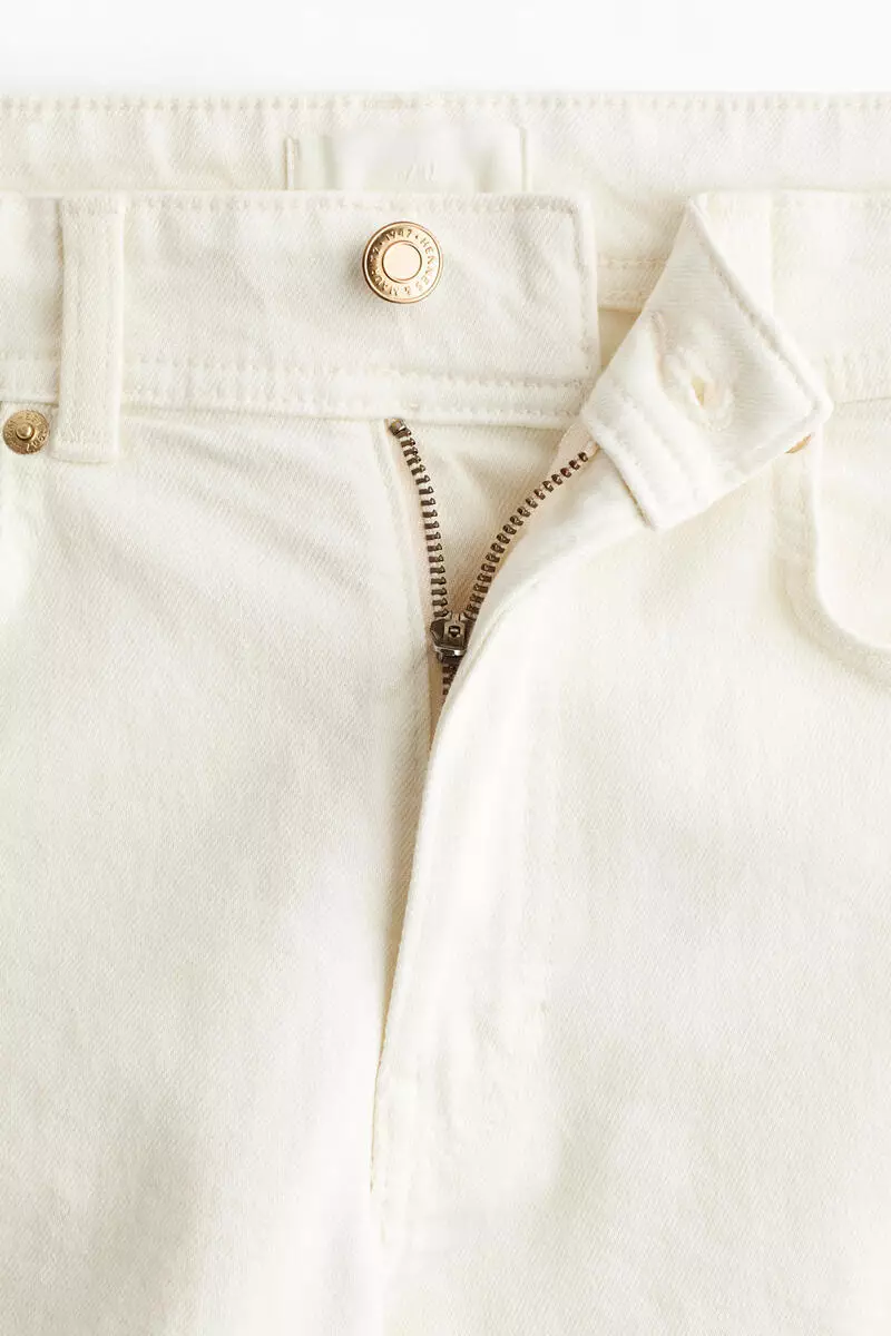 Wide High Waist Ankle Jeans