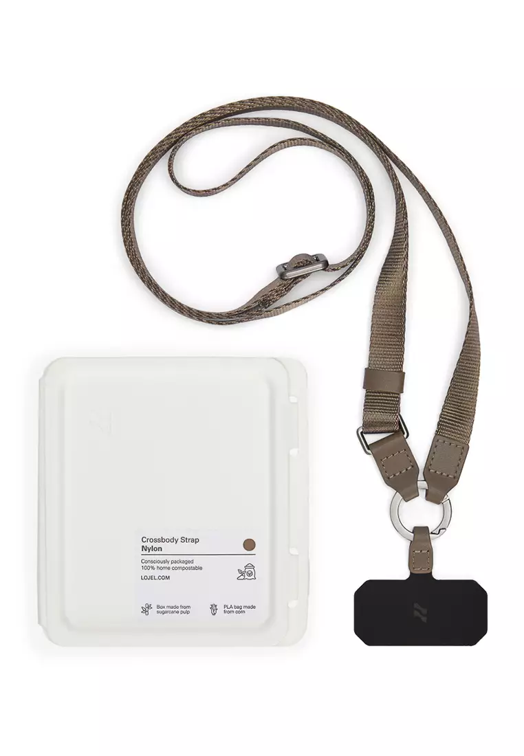 LOJEL Iloj Crossbody Strap Nylon - Pebble Gray