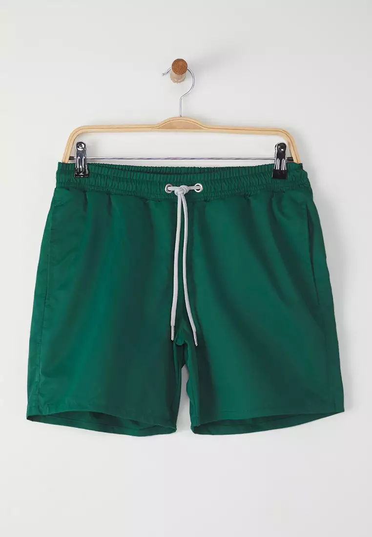 Emerald Green Regular Standard Swimsuit Swim Shorts TMNSS20DS0023