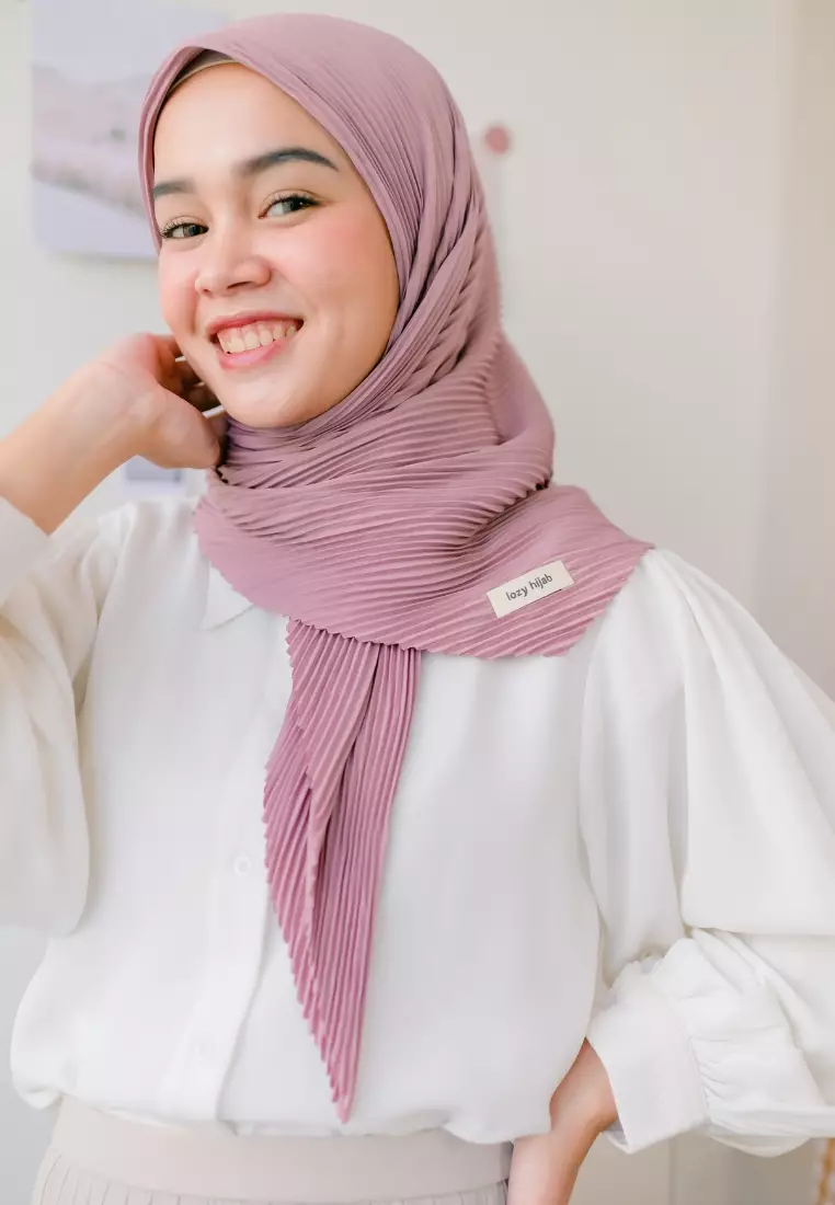 Geya Pleats Square Dusty Purple