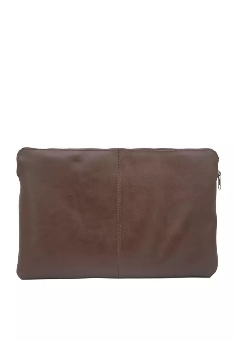 Zachary L Leather Laptop Sleeve