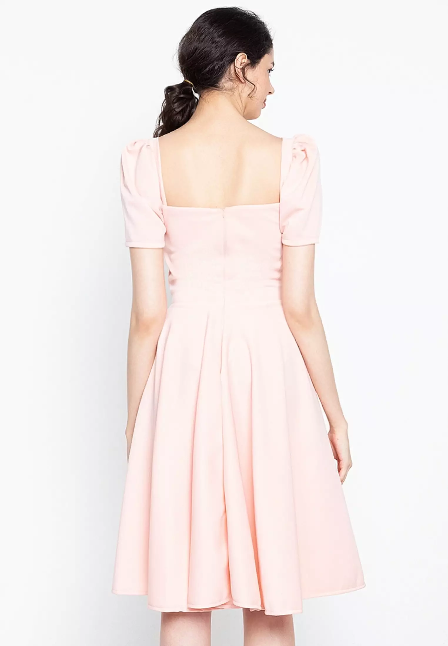 Meet Me in Paris Puff Sleeved Dress