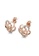 Her Jewellery gold Rose Earrings (Rose Gold)  - Made with premium grade crystals from Austria 9DB1FAC47BBCF0GS_3