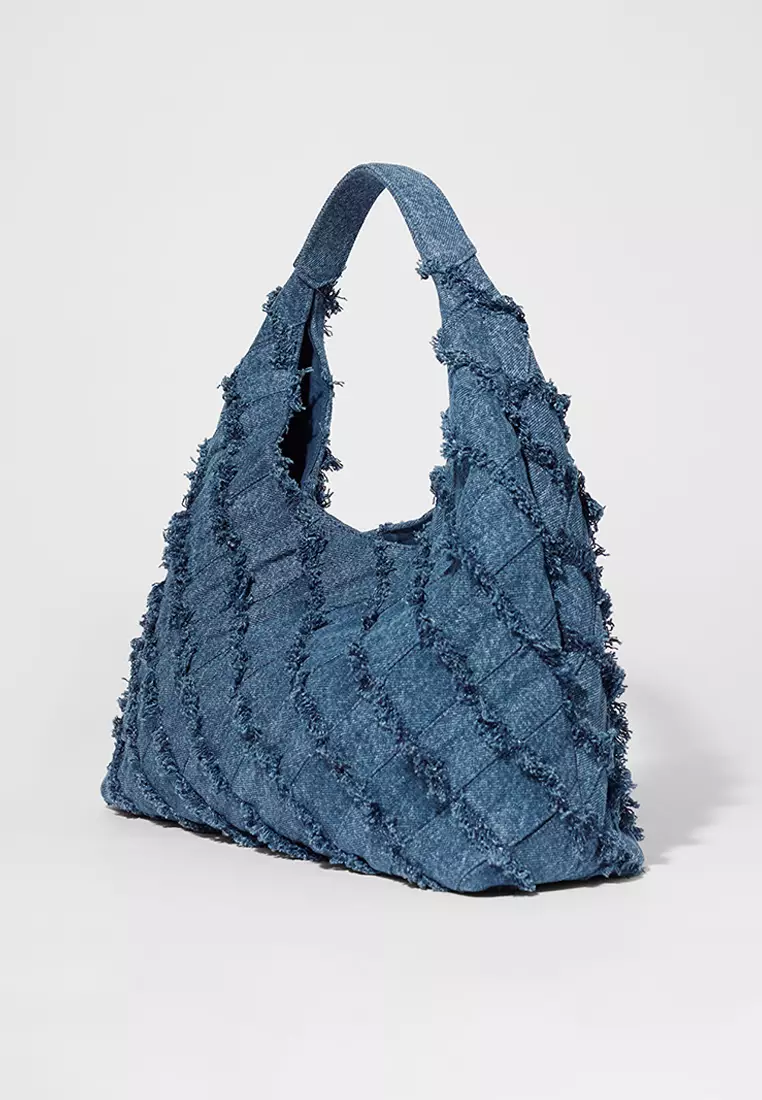 Braided Canvas Tote Bag
