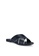 Anacapri black Cross Flat Sandals EF0BBSH898297BGS_2
