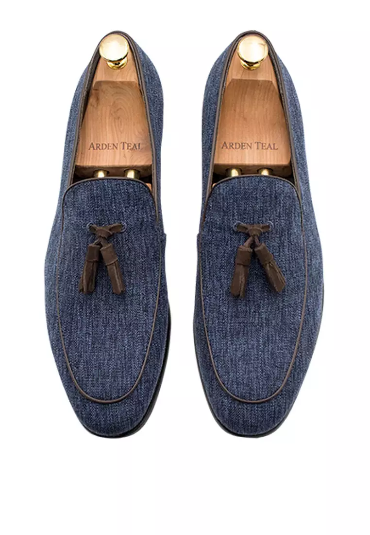 Rafael Denim Tassel Belgian Loafer