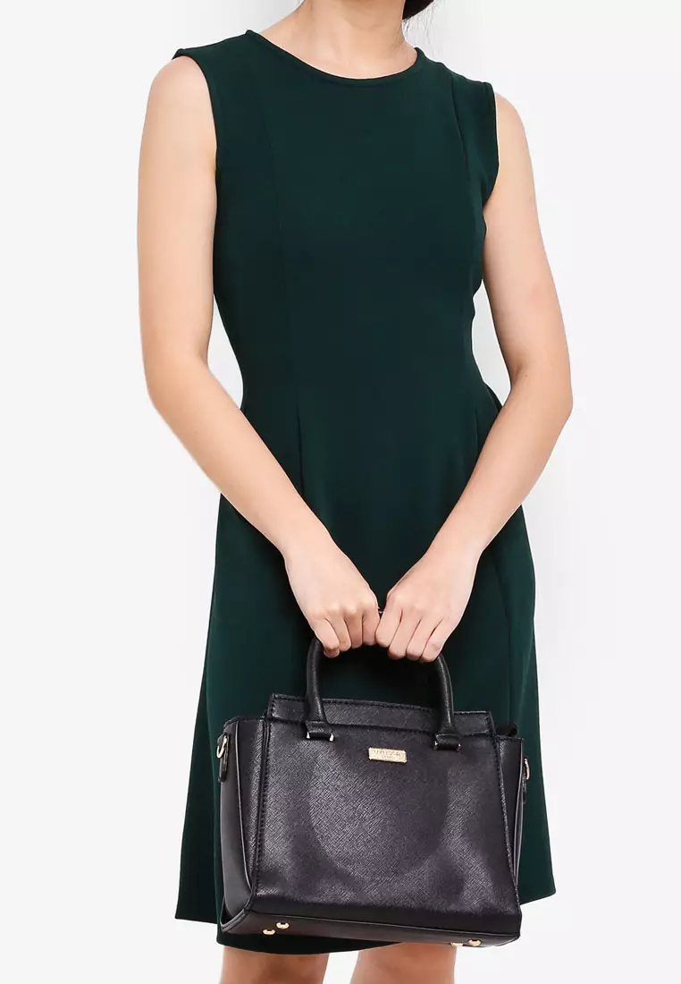 Saffiano Convertible Top Handle Bag